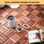 Carreaux de terrasse entrelacés à motif rayé-111809141