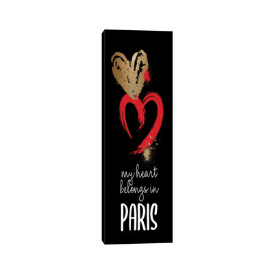 I Love Paris II by Kimberly Allen - Wrapped Canvas Panoramic Print