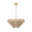 Lustre moderne en corde de chanvre tissé à 4 niveaux 20 po Evo (ampoule non incluse)