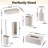 6-Piece Beige Bathroom Accessory Set-121430777