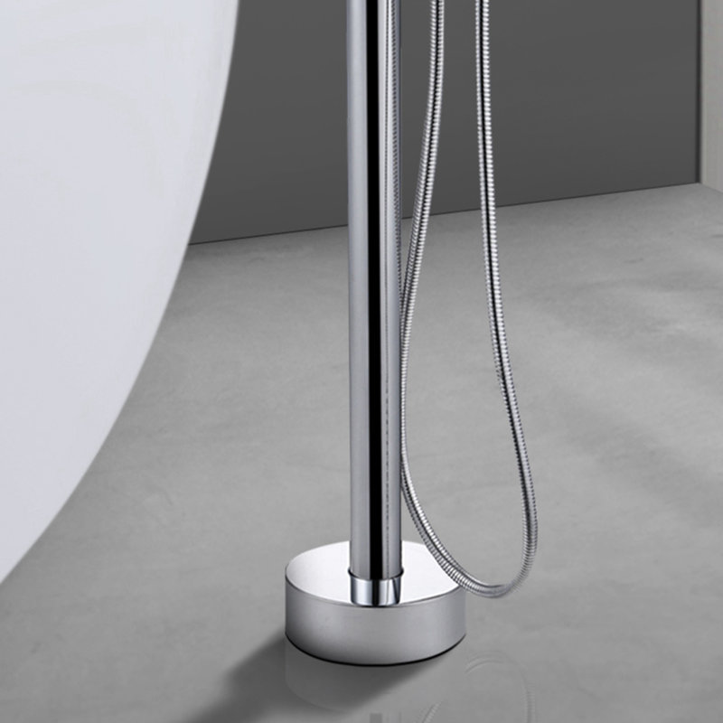 Robinet pour salle de bain à poignée simple, Chrome