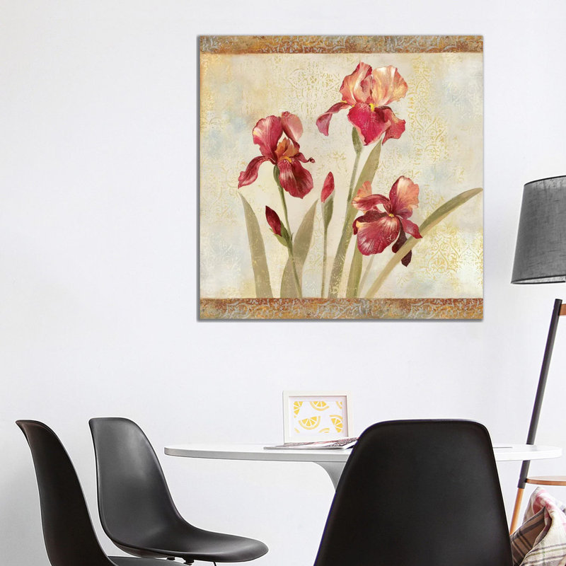 Iris Tapestry I by Asia Jensen - Wrapped Canvas Print, 93.98 cm H x 93.98 cm W x 3.175 cm D