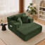 Lit convertible surdimensionné surdimensionné sans lit et chaise longue en velours côtelé moelleux avec siège profond, petit espace, 2 coussins, mousse à mémoire de forme, sans assemblage-774600195
