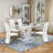 Dining Table set with PU Leather Upholstered Chairs-960087920-960087922