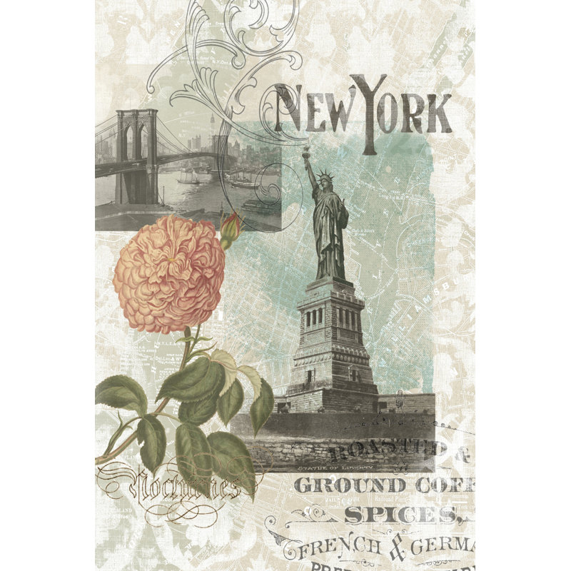 Visiting New York 1 Piece Wrapped Canvas Wall Art, 46cm H x 30cm W x 3.8cm D