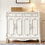 Banc de rangement blanc en bois manufacturé