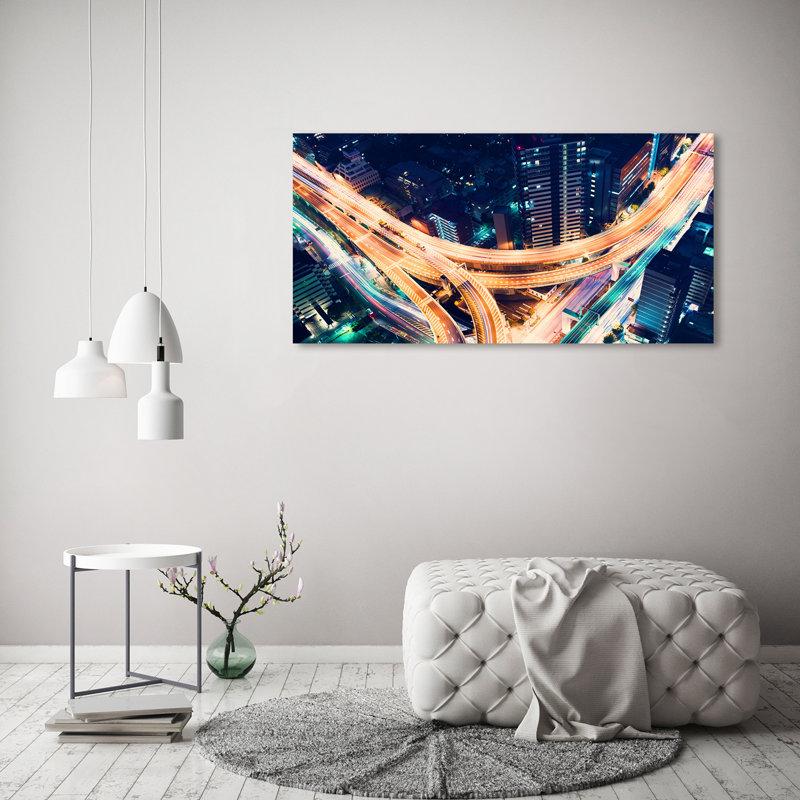 Highway In Tokyo - Wrapped Canvas Print
