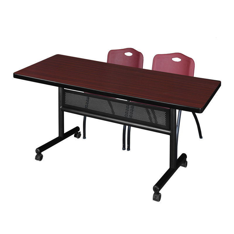 Kobe Training Table, Mahogany/Burgundy