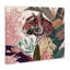 «Tiger Peeking from Leaves», art mural sur toile par Fab Funky-552666826