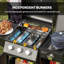Barbecue au gaz de qualité supérieure avec brûleur latéral pour la cuisson dans la cour extérieure