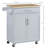 Kitchen Island Cart Rolling Trolley Cart With Drawer, Storage Cabinet & Towel Rack-1077883481