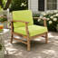 Fauteuil club extérieur, ensemble de 2, vert