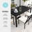 Martha Stewart Lily Pond 60" All-Weather Steel Frame Patio Table With Slatted Top And Umbrella Hole