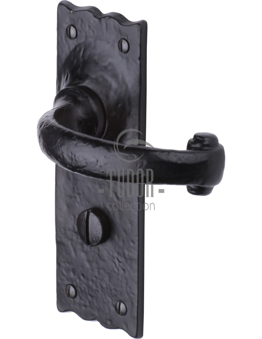 Heritage Brass The Tudor Door Handle for Bathroom Colonial Design