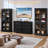 72" Curved Glass Door Bookcase-1853755243