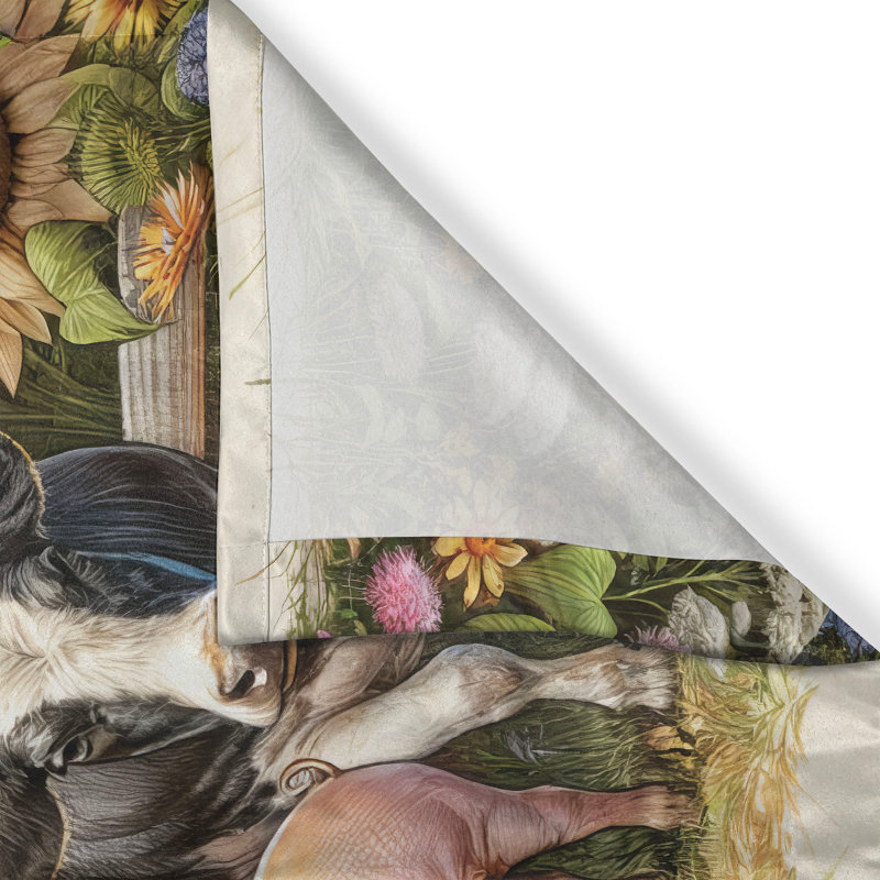 Rustic Farmhouse Multicolor Polyester Kitchen Tier Curtains