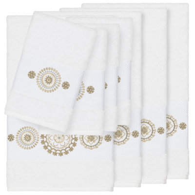 Isabelle 8-Piece Turkish Cotton Towel Set