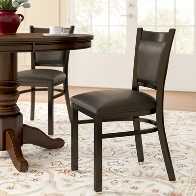 18'' H Upholstered Metal Side Chair