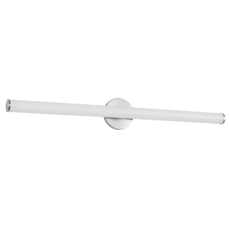 Tectra 36-in Black dimmable LED Wall Sconce, Nickel