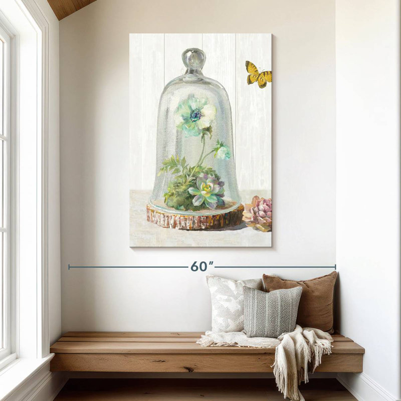 Harnek Succulent Garden II Sage, 48" H x 32" W
