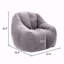Fauteuil à billes confortable avec mousse à mémoire de forme, canapé moelleux et paresseux pour dortoir, appartement et salon-771552020