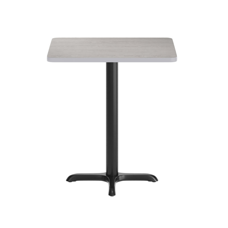 Jaramillo Rectangular Laminate Table Top with Standard or Bar Height Table Base, 30" W x 24" L, Gray