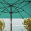 Parasol de marché en aluminium 7,6 pi 8 côtes-51106969