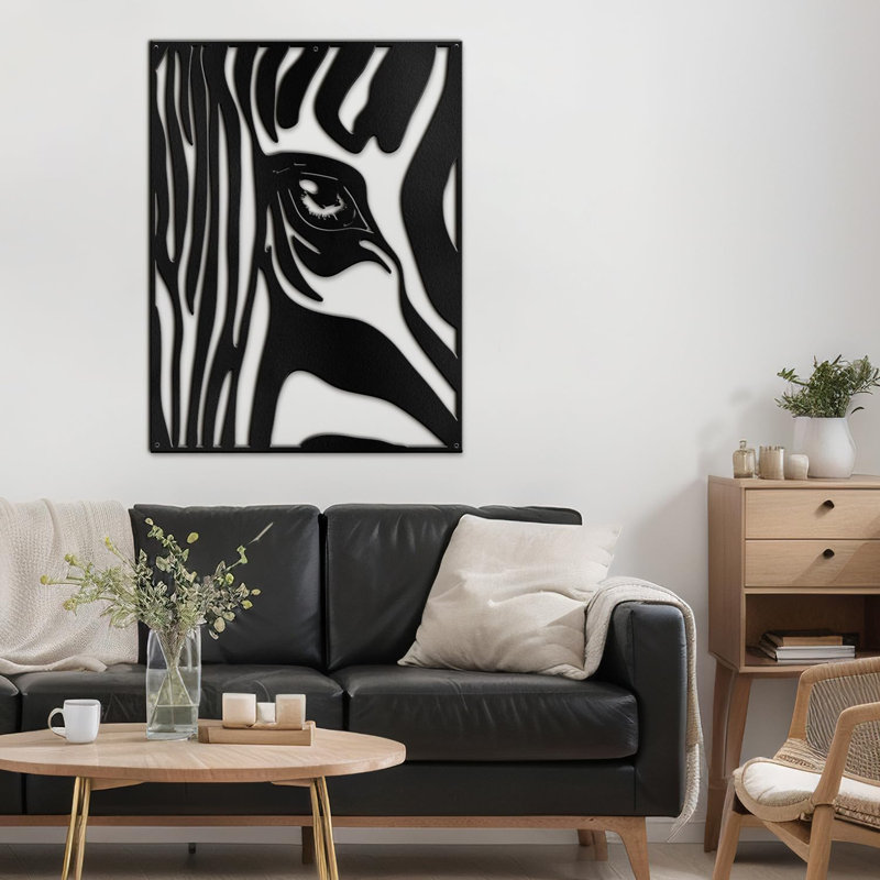 Wall Decor Metal, Black, 24" H x 16" W x 0.05" D