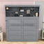 Grand lit escamotable mural grand format avec tablettes supérieures et ports USB doubles-881768781