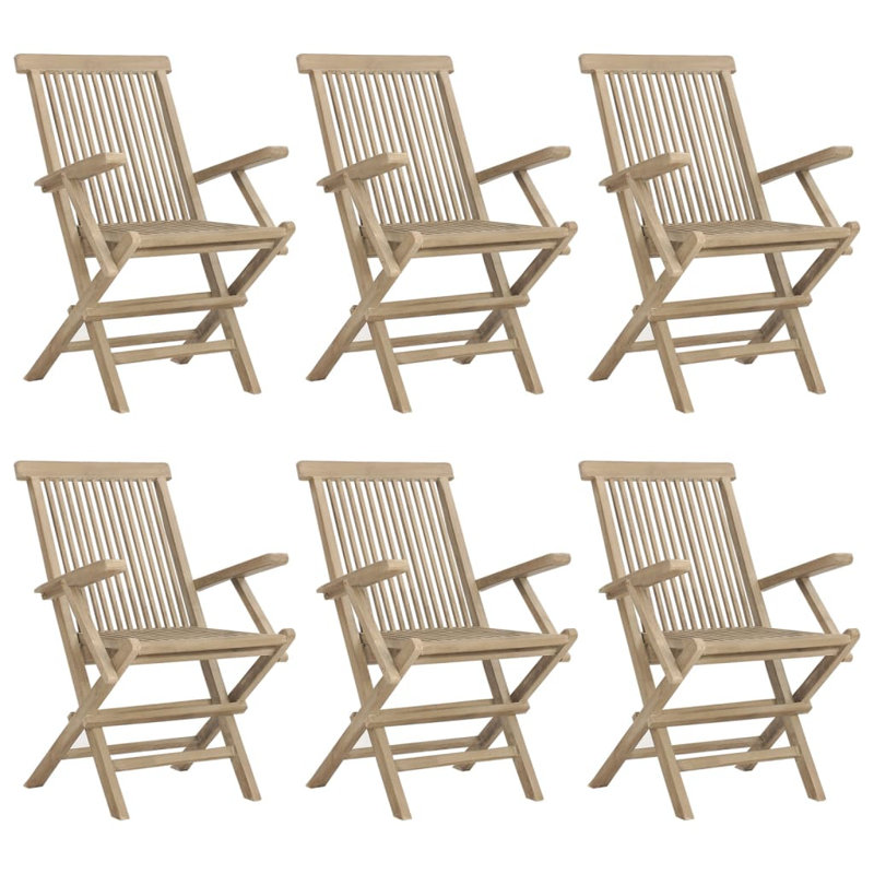 Chaise de patio pliante en teck, 8