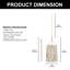 Luminaire suspendu blanc à 1 lumière Daleysa