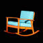 Chaise berçante en bois massif Ingibergur-684785596-684785595