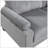 6Pc Modular Sectional Set Gray Corduroy Upholstery 3X Armless Chairs 3X Corner Seats Soft Pillows Living Room Furniture-2042897175