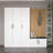 Modern Hall Stand, White, 88.6 x 82.7 x 13.8 inches | 100% Melamine Coated Particle Board, Thickness: 0.7 inches | Stylish & Functional Design for Entryway Organization | Perfect for Contemporary Homes-102346976