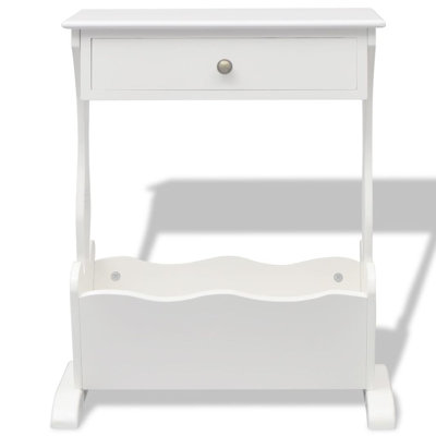 Ayleen Wood Free Standing Magazine Rack