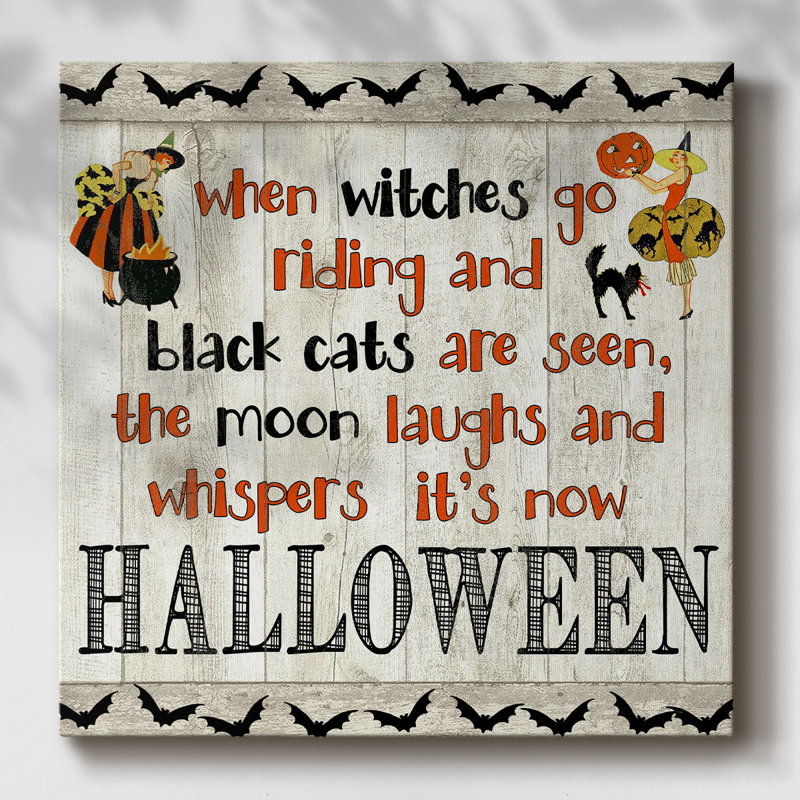 Poème d'Halloween, H 16 po x l 16 po x P 1,5 po