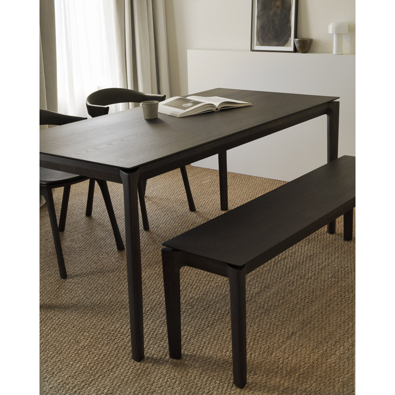 Bok Solid Wood Dining Table, 30"H x 63"L x 31.5"W, Tainted Oak