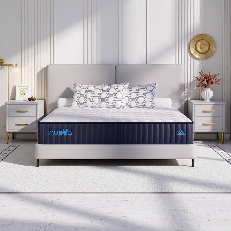 Matelas hybride haut de gamme pour grand lit NUBBA 12 po - mi-ferme, Grand lit