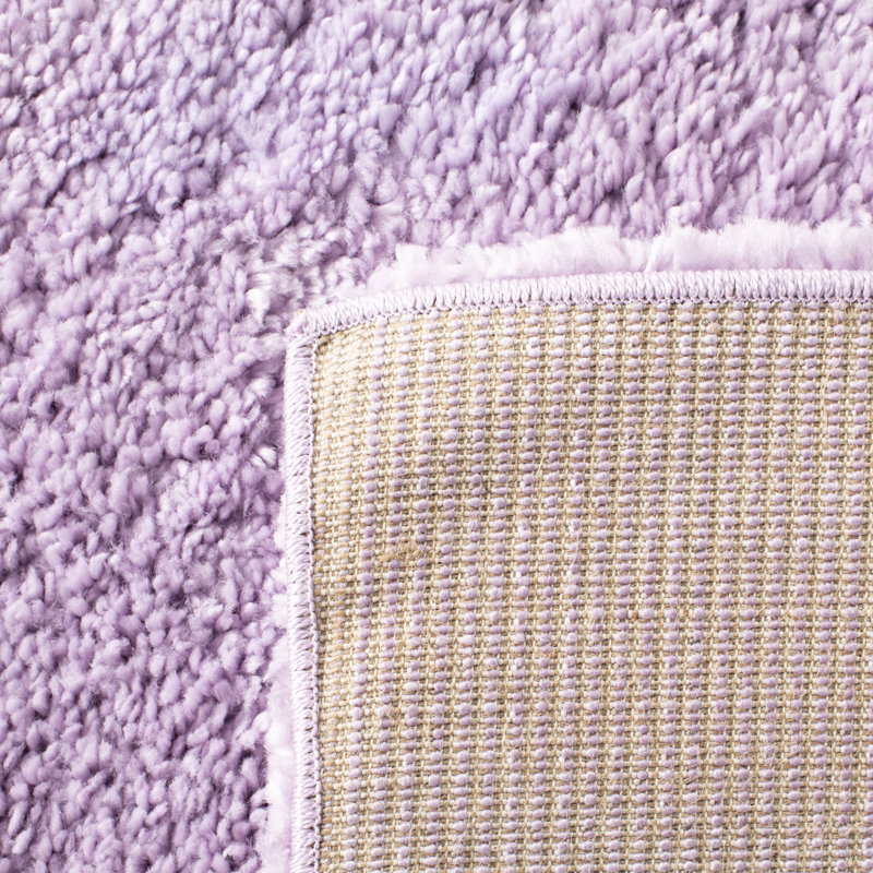 Theydon Solid Colour Shag Area Rug, Rectangle 61 x 91 cm