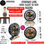 Horloge de bureau ronde en bois de 10 pouces avec de vrais engrenages (transformable en horloge murale - base détachable) Collection Canada-1414946529
