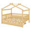 Lit en bois avec couchette