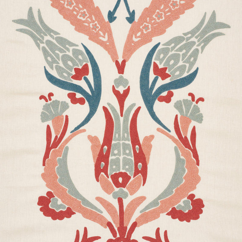 Anagada Embroidery Fabric, Dusty Rose