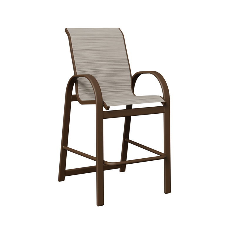 Fauteuil de bar berlinois Mesquite Berlin, Kozo fossile, Filon de bois mesquite