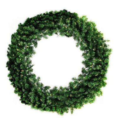 Oregon Warm White Wreath 6 ft 3D