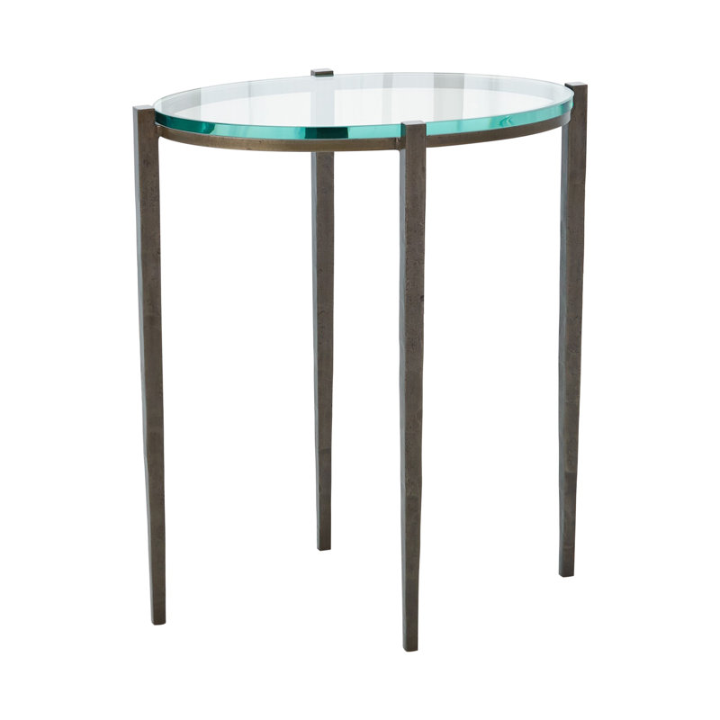 Petite Oval Accent Table, Natural Iron