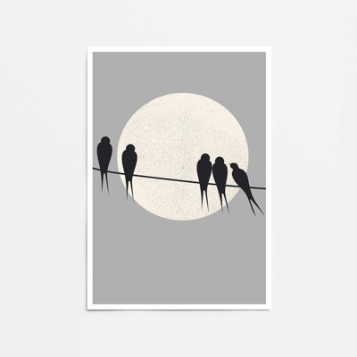 Moonlit Perch Print
