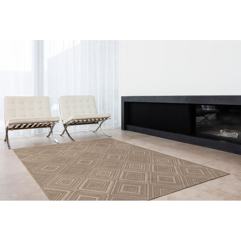 Garey Geometric Viscose Area Rug, Rectangle 200 x 300cm
