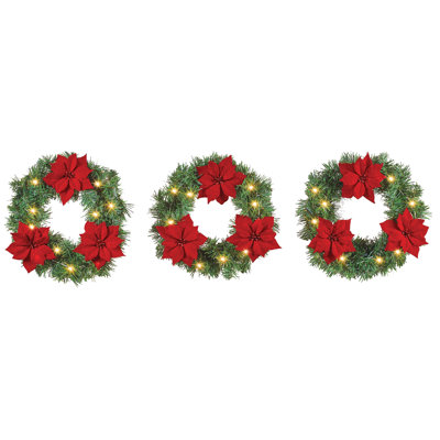 Faux Lighted 48'' Wreath