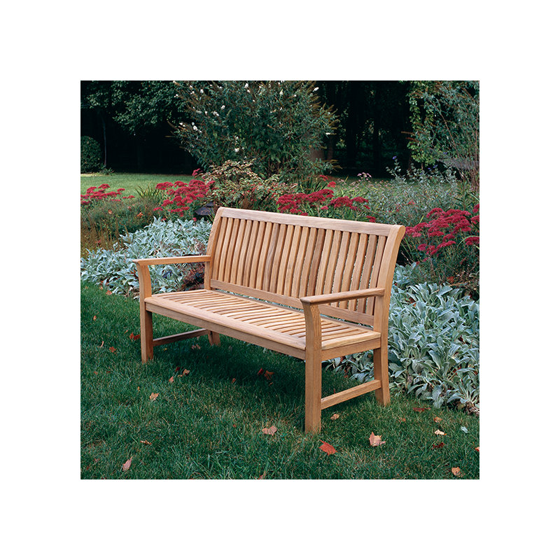 Chelsea Outdoor Teak Bench, Ocean
