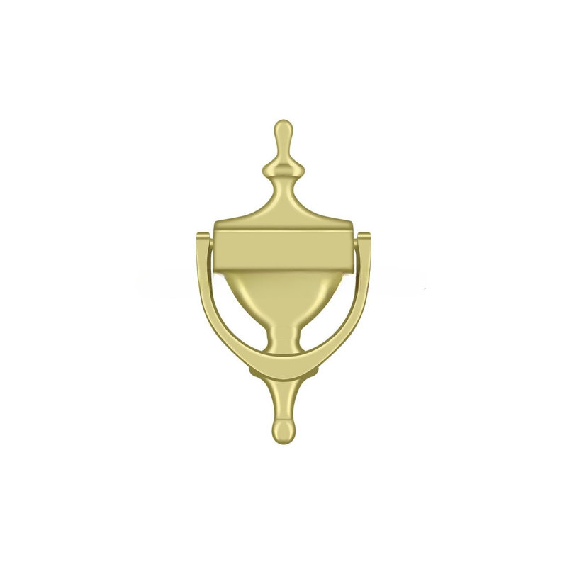 Victorian Brass Door Knocker, Polished Brass